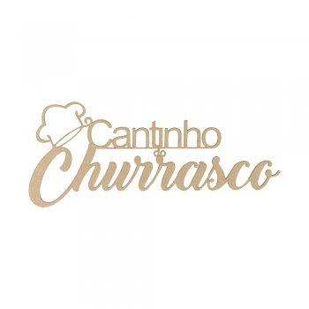 PALAVRA CANTINHO DE CHURRASCO - 20 X 13 CM